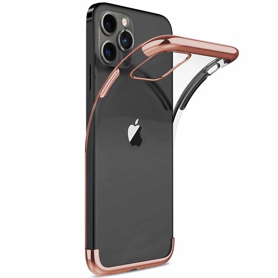 Microsonic Apple iPhone 13 Pro Max Kılıf Skyfall Transparent Clear Rose Gold 2