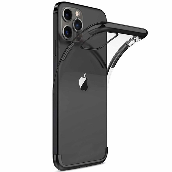 Microsonic Apple iPhone 13 Pro Kılıf Skyfall Transparent Clear Siyah 2