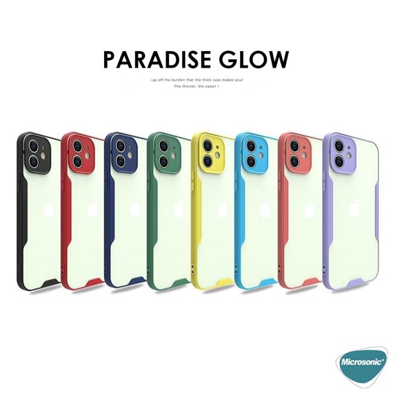 Microsonic Apple iPhone 12 Pro Kılıf Paradise Glow Sarı 4