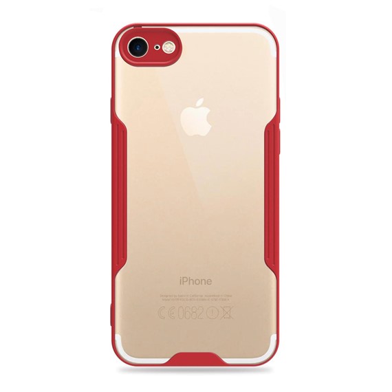 Microsonic Apple iPhone 8 Kılıf Paradise Glow Kırmızı 2
