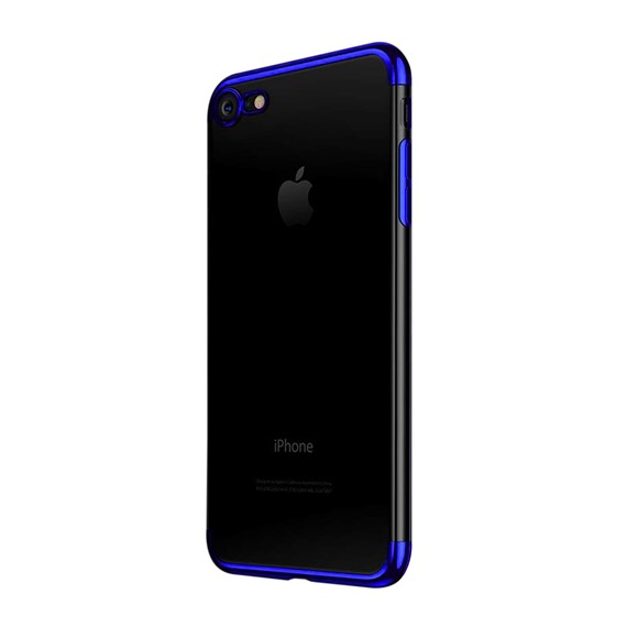 Microsonic Apple iPhone 7 Kılıf Skyfall Transparent Clear Mavi 2