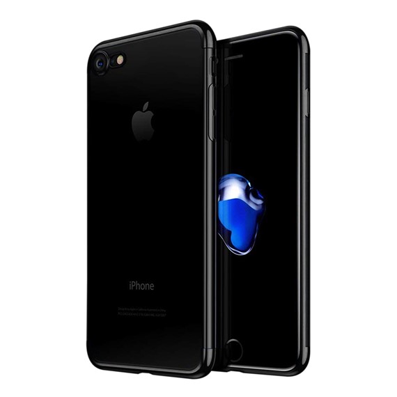 Microsonic Apple iPhone 7 Kılıf Skyfall Transparent Clear Siyah 1
