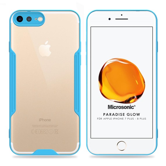 Microsonic Apple iPhone 7 Plus Kılıf Paradise Glow Turkuaz 1