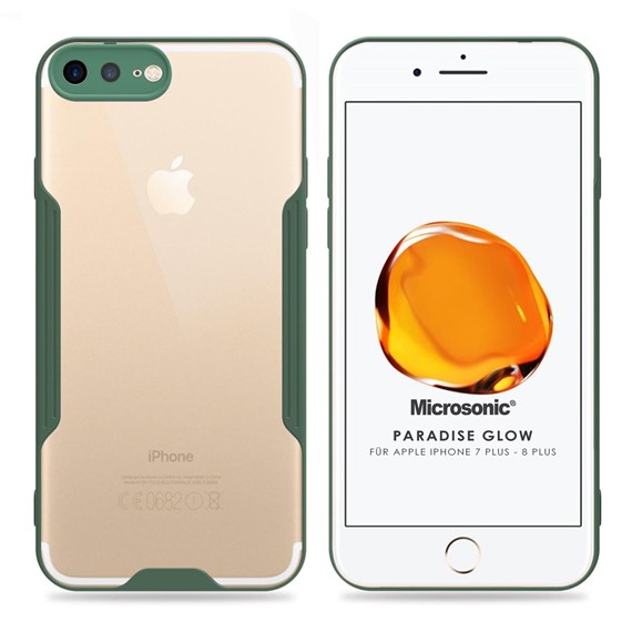 Microsonic Apple iPhone 8 Plus Kılıf Paradise Glow Yeşil 1