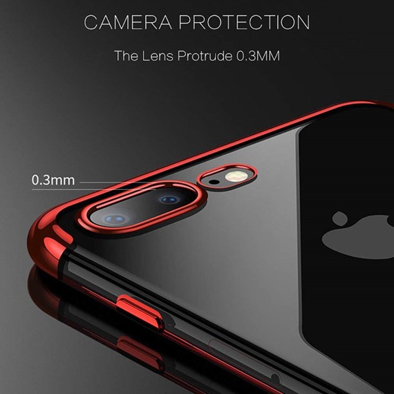 Microsonic Apple iPhone 7 Plus Kılıf Skyfall Transparent Clear Siyah 5