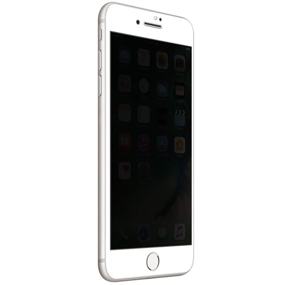Microsonic Apple iPhone 7 Privacy 5D Gizlilik Filtreli Cam Ekran Koruyucu Beyaz 4