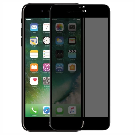 Microsonic Apple iPhone 7 Privacy 5D Gizlilik Filtreli Cam Ekran Koruyucu Siyah 1