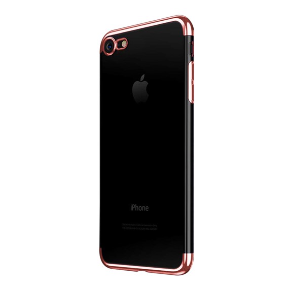 Microsonic Apple iPhone 8 Kılıf Skyfall Transparent Clear Rose Gold 2