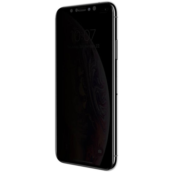 Microsonic Apple iPhone XS Max Privacy 5D Gizlilik Filtreli Cam Ekran Koruyucu Siyah 3
