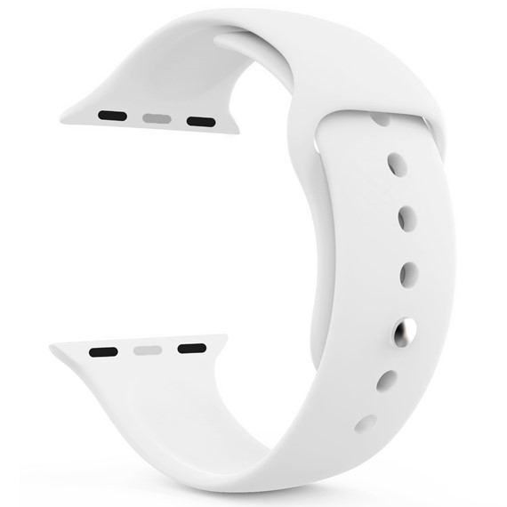Microsonic Apple Watch Series 3 42mm Kordon ActiveFlex Wristband Beyaz 2