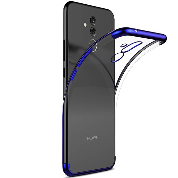 Microsonic Huawei Mate 20 Lite Kılıf Skyfall Transparent Clear Mavi 2