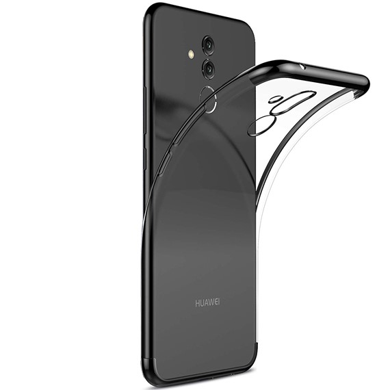 Microsonic Huawei Mate 20 Lite Kılıf Skyfall Transparent Clear Siyah 2