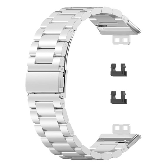 Microsonic Huawei Watch Fit Metal Stainless Steel Kordon Gümüş 1