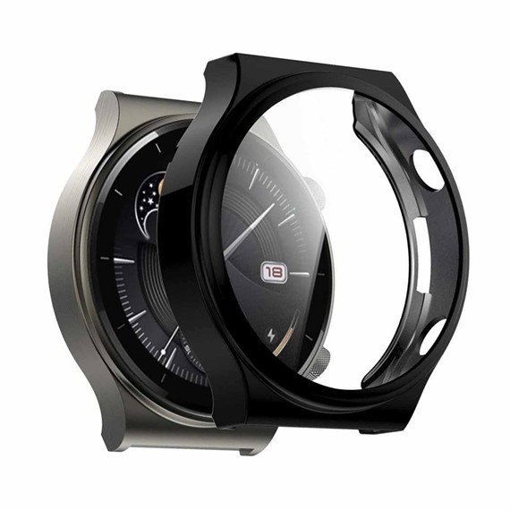 Microsonic Huawei Watch GT2 Pro Kılıf Matte Premium Slim WatchBand Siyah 1