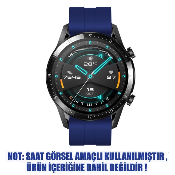 Microsonic Samsung Galaxy Watch Active 2 44mm Kordon Silicone RapidBands Lacivert 2