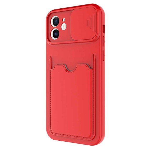 Microsonic Apple iPhone 12 Mini Kılıf Inside Card Slot Kırmızı 2