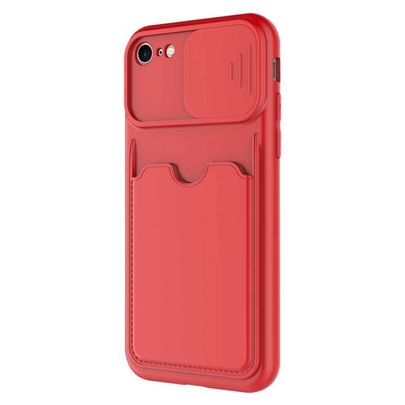 Microsonic Apple iPhone 7 Kılıf Inside Card Slot Kırmızı 2