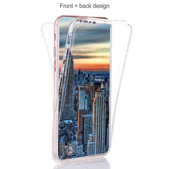 Microsonic Apple iPhone XS Max 6 5 Kılıf 6 tarafı tam full koruma 360 Clear Soft Şeffaf 5