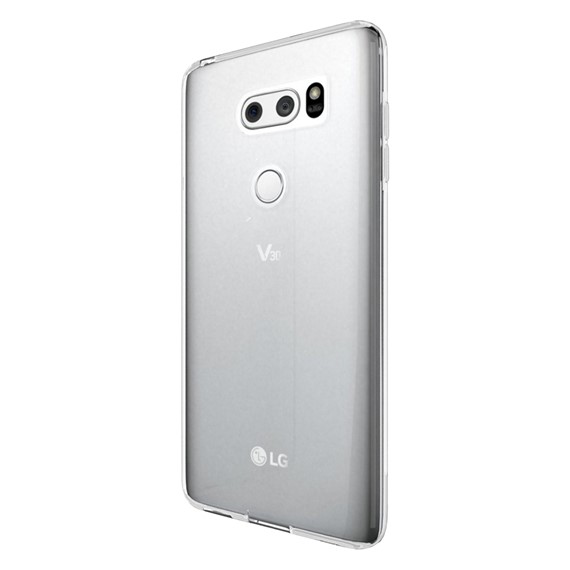 Microsonic LG V30 Kılıf Transparent Soft Beyaz 2