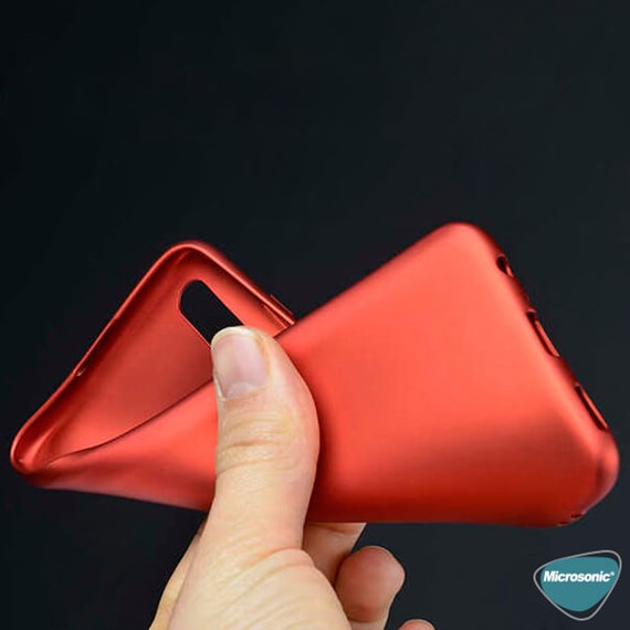 Microsonic Matte Silicone Samsung Galaxy A02 Kılıf Kırmızı 3