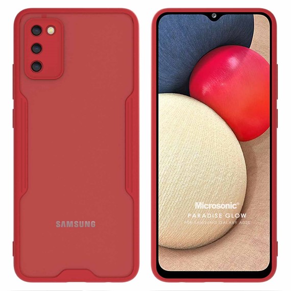 Microsonic Samsung Galaxy A02S Kılıf Paradise Glow Kırmızı 1