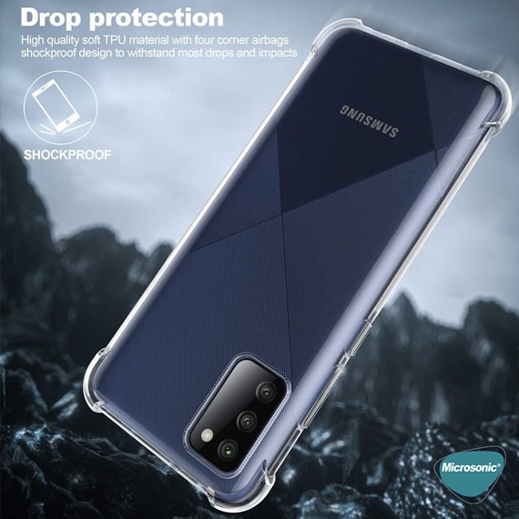 Microsonic Samsung Galaxy A02s Kılıf Shock Absorbing Şeffaf 5