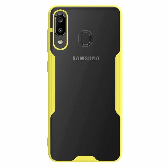 Microsonic Samsung Galaxy A20 Kılıf Paradise Glow Sarı 2