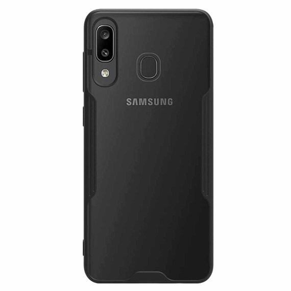 Microsonic Samsung Galaxy A20 Kılıf Paradise Glow Siyah 2