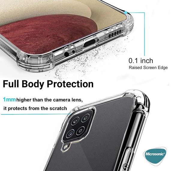 Microsonic Samsung Galaxy M32 4G Kılıf Shock Absorbing Şeffaf 5
