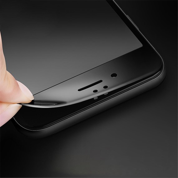 Microsonic Samsung Galaxy A3 2017 3D Kavisli Temperli Cam Ekran koruyucu Kırılmaz Film Siyah 5