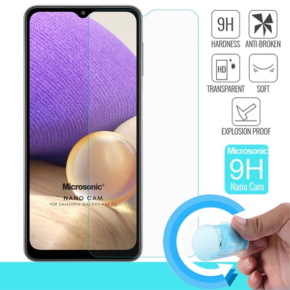 Microsonic Samsung Galaxy A32 5G Nano Glass Cam Ekran Koruyucu 1