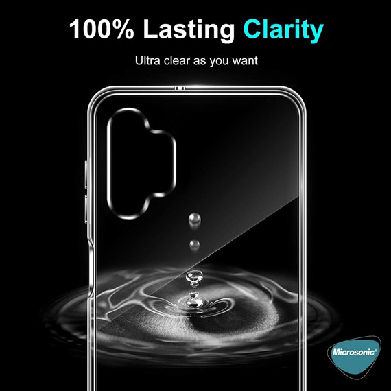 Microsonic Samsung Galaxy A32 5G Kılıf Transparent Soft Beyaz 3