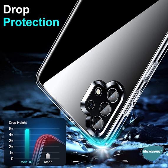 Microsonic Samsung Galaxy A32 5G Kılıf Transparent Soft Beyaz 4