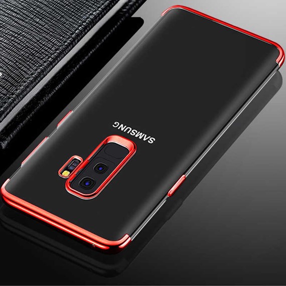 Microsonic Samsung Galaxy A6 Plus 2018 Kılıf Skyfall Transparent Clear Kırmızı 3