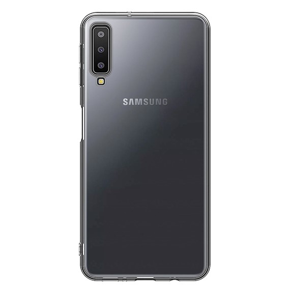 Microsonic Samsung Galaxy A7 2018 Kılıf Transparent Soft Beyaz 2