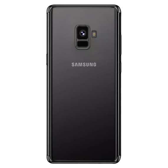 Microsonic Samsung Galaxy A8 2018 Kılıf Skyfall Transparent Clear Siyah 2