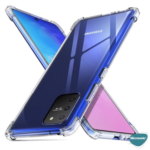 Microsonic Samsung Galaxy A91 Kılıf Shock Absorbing Şeffaf 3