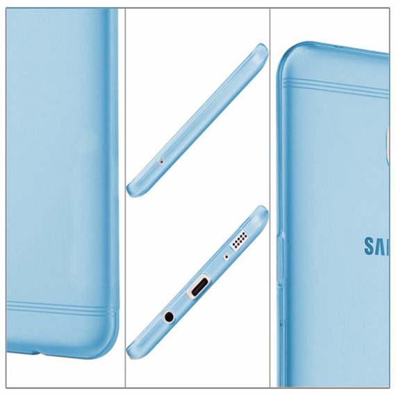 Microsonic Samsung Galaxy C5 Pro Kılıf Transparent Soft Beyaz 4