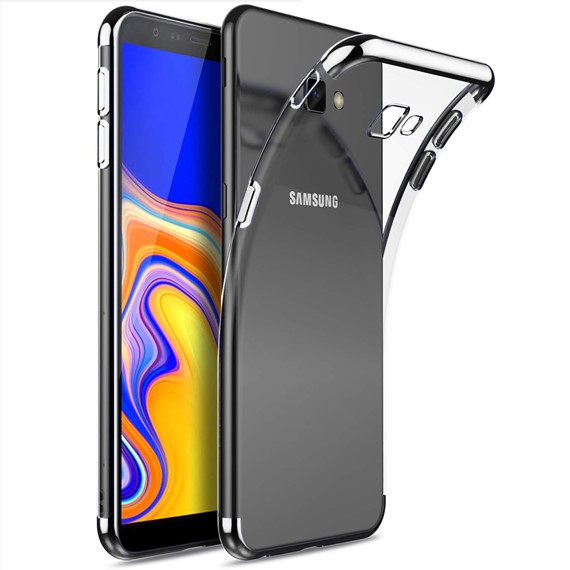 Microsonic Samsung Galaxy J4 Plus Kılıf Skyfall Transparent Clear Gümüş 1