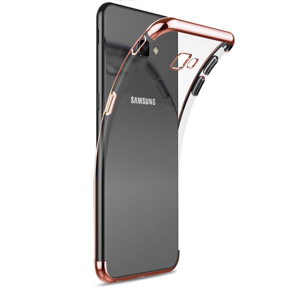 Microsonic Samsung Galaxy J4 Plus Kılıf Skyfall Transparent Clear Rose Gold 2