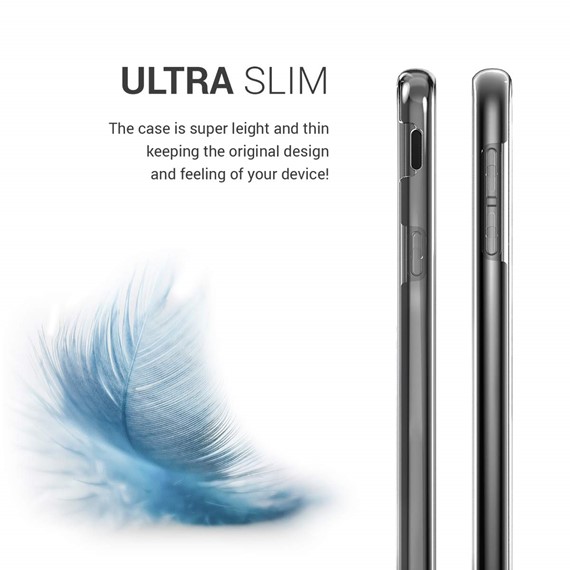 Microsonic Samsung Galaxy J4 Plus Kılıf 6 tarafı tam full koruma 360 Clear Soft Şeffaf 4