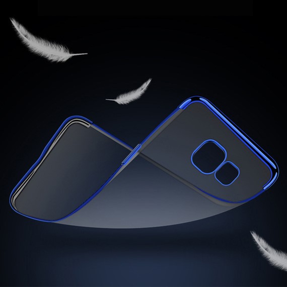 Microsonic Samsung Galaxy J7 Prime Kılıf Skyfall Transparent Clear Mavi 3
