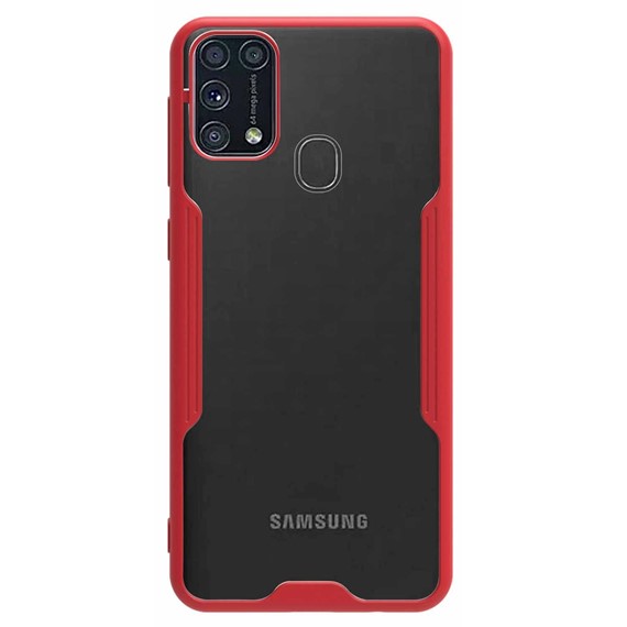 Microsonic Samsung Galaxy M31 Kılıf Paradise Glow Kırmızı 2