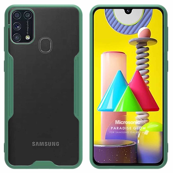 Microsonic Samsung Galaxy M31 Kılıf Paradise Glow Yeşil 1