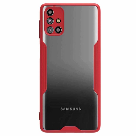 Microsonic Samsung Galaxy M51 Kılıf Paradise Glow Kırmızı 2