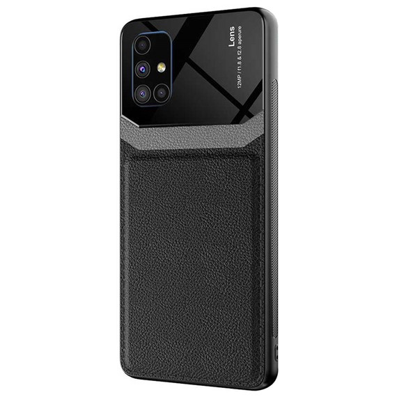 Microsonic Samsung Galaxy M51 Kılıf Uniq Leather Siyah 2
