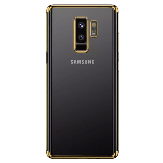Microsonic Samsung Galaxy S9 Plus Kılıf Skyfall Transparent Clear Gold 2