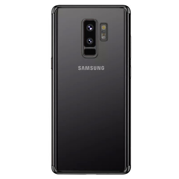 Microsonic Samsung Galaxy S9 Plus Kılıf Skyfall Transparent Clear Siyah 2