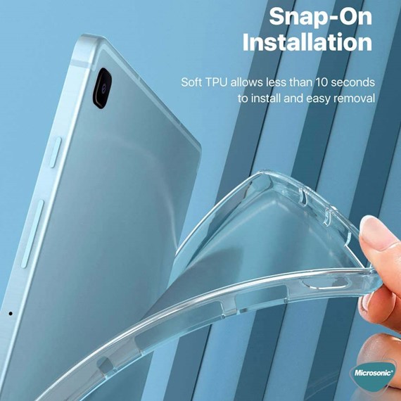 Microsonic Samsung Galaxy Tab A7 Lite T225 Kılıf Transparent Soft Beyaz 3