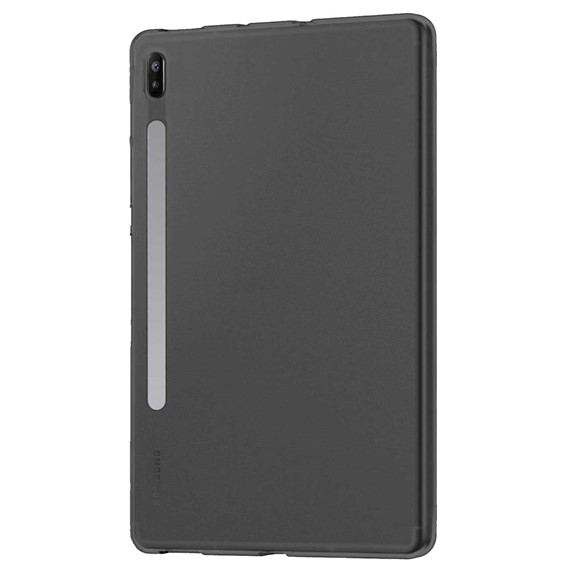 Microsonic Samsung Galaxy Tab S7 FE LTE T737 Kılıf Transparent Soft Siyah 2